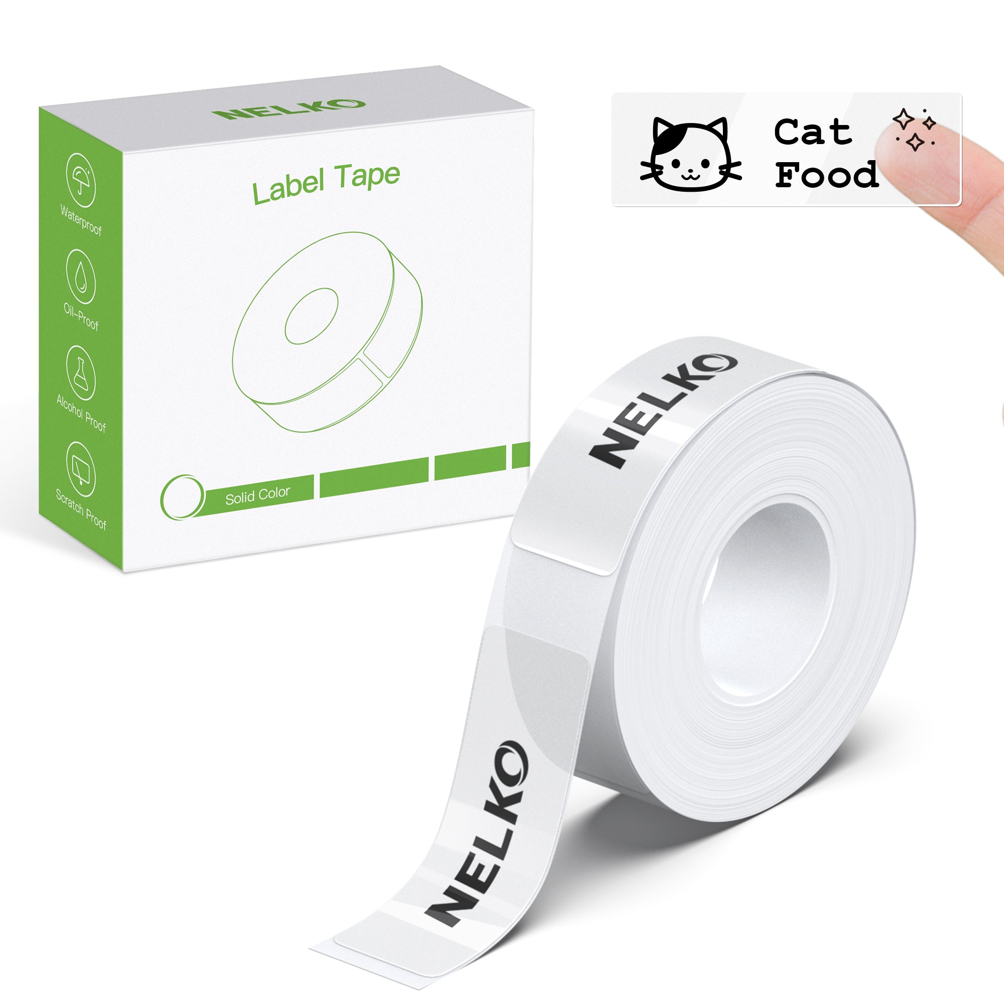 NiiMbot Thermal Transparent Printer Paper Waterproof Oil Proof White  Kitchen Cosmetics Name Date price Labels for D11 Printer