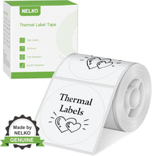 Load image into Gallery viewer, Nelko PM220 Label Maker, 1.18&#39;&#39; x 1.18&#39;&#39; (30x30mm) Thermal Sticker Label, Waterproof, Multi-Purpose Label Tape, 1 Roll of 200 Self-Adhesive Thermal Paper (White)
