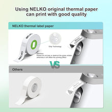 Load image into Gallery viewer, Nelko Genuine P21 Plant 1.0 Label Maker Tape, Adapted Label Print Paper, 14x40mm (0.55&quot;x1.57&quot;),Multipurpose of P21 Label Maker, 180 Tapes/Roll, 1 Roll
