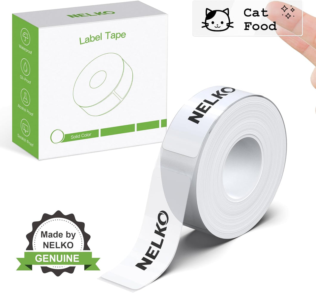 Nelko Genuine P21 Label Maker Tape, Adapted Label Print Paper, 14x50mm (0.55