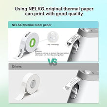 Load image into Gallery viewer, NELKO Genuine P21 Label Maker Tape, Adapted Label Print Paper, 14x40mm (0.55&quot;x1.57&quot;), Standard Laminated Labeling Replacement, Multipurpose of P21, 180 Tapes/Roll, 3-Roll, Christmas Theme
