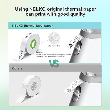 NELKO Genuine P21 Label Maker Tape, Adapted Label Print Paper