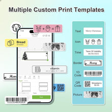 Lade das Bild in den Galerie-Viewer, Nelko Genuine P21 Adapted Label Print Paper, 14x50mm (0.55&quot;x1.97&quot;), Multipurpose of P21 Label Maker, 180 Tapes/Roll, 1 Roll, White
