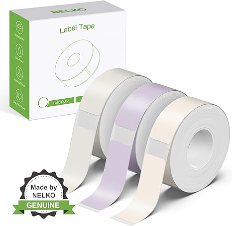 NELKO Genuine P21 Label Maker Tape, Adapted Label Print Paper, 14x40mm (0.55