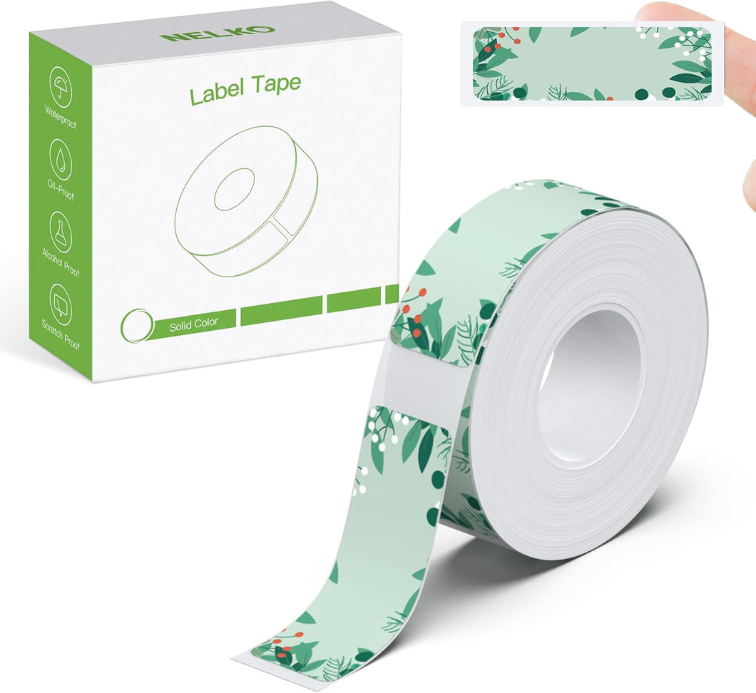 Nelko Genuine P21 Plant 1.0 Label Maker Tape, Adapted Label Print Paper, 14x40mm (0.55