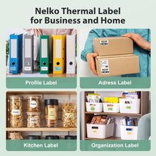 Load image into Gallery viewer, Nelko Labels for PM220, 2 inch (50mm) Round Thermal Label, 1 Roll of 150 Self-Adhesive Thermal Paper (Khaki)
